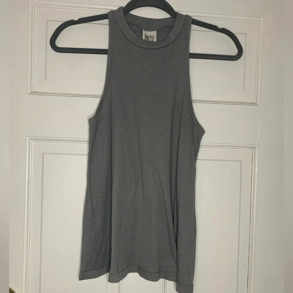 Free People Long Beach Tank in Grey
